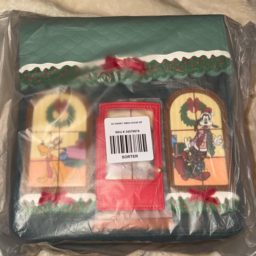 Loungefly BoxLunch Disney Mickey & Friends Holiday House Figural Mini Backpack - Picture 6 of 8